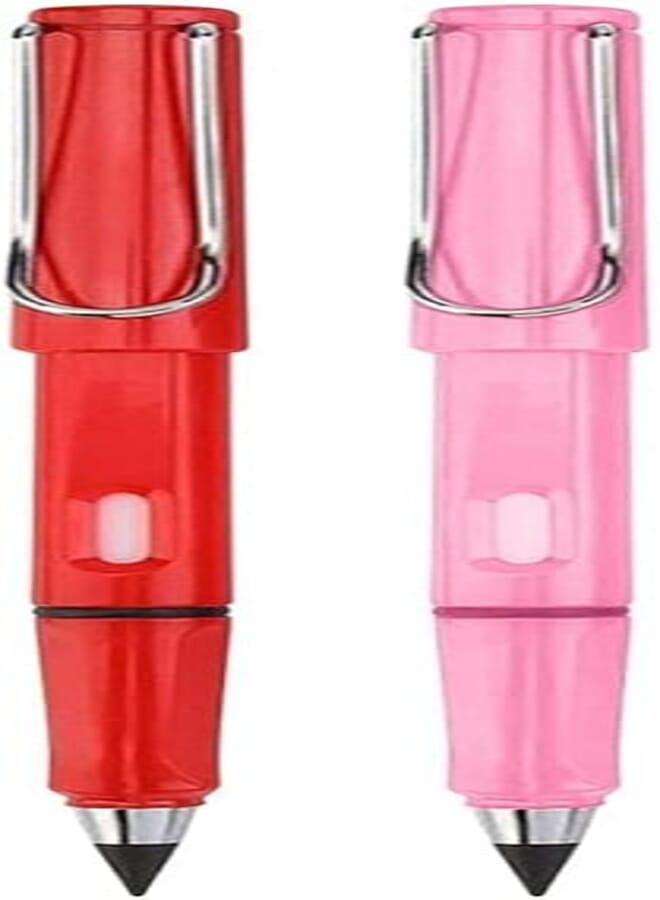 worison 2Pcs Multicolor Inkless Pencils Eternal, Everlasting Pencil with Eraser